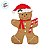 Guardanapo de Papel Natalino - Boneco GingerBread - 33x33cm - 20 unidades - Rizzo - Imagem 2