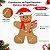 Guardanapo de Papel Natalino - Boneco GingerBread - 33x33cm - 20 unidades - Rizzo - Imagem 5