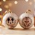 Bola de Natal - Mickey Mouse - Bege - 10cm - Disney Original - 2 unidades - Cromus - Rizzo - Imagem 1