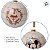 Bola de Natal - Mickey Mouse - Bege - 10cm - Disney Original - 2 unidades - Cromus - Rizzo - Imagem 2