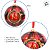 Bola de Natal - Mickey Mouse - Xadrez Vermelho - 8cm - Disney Original - 4 unidades - Cromus - Rizzo - Imagem 2