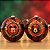 Bola de Natal - Mickey Mouse - Xadrez Vermelho - 12cm - Disney Original - 2 unidades - Cromus - Rizzo - Imagem 1