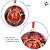 Bola de Natal - Mickey Mouse - Xadrez Vermelho - 12cm - Disney Original - 2 unidades - Cromus - Rizzo - Imagem 3