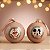 Bola de Natal - Mickey Mouse - Marrom - 10cm - Disney Original - 2 unidades - Cromus - Rizzo - Imagem 1