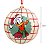 Bola de Natal - Mickey Mouse - Xadrez Branco - 10cm - Disney Original - 2 unidades - Cromus - Rizzo - Imagem 3