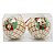 Bola de Natal - Mickey Mouse - Xadrez Branco - 10cm - Disney Original - 2 unidades - Cromus - Rizzo - Imagem 4