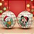 Bola de Natal - Mickey Mouse - Xadrez Branco - 12cm - Disney Original - 2 unidades - Cromus - Rizzo - Imagem 1