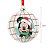 Bola de Natal - Mickey Mouse - Xadrez Branco - 12cm - Disney Original - 2 unidades - Cromus - Rizzo - Imagem 3