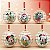 Bola de Natal - Mickey Mouse - Xadrez Branco - 6cm - Disney Original - 6 unidades - Cromus - Rizzo - Imagem 1