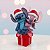 Enfeite para Pendurar de Natal - Stitch e Angel - 10cm - 1 unidade - Cromus - Rizzo - Imagem 1