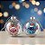 Bola de Natal - Stitch e Angel - Glitter - 10cm - Disney Original - 2 unidades - Cromus - Rizzo - Imagem 1