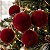 Bola de Natal - Flocada Lisa - Borgonha - 11cm - 2 unidades - Cromus - Rizzo - Imagem 1