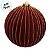 Bola de Natal - Flocada - Vinho e Ouro - 15cm - 2 unidades - Cromus - Rizzo - Imagem 4