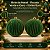 Bola de Natal - Flocada - Verde e Ouro - 15cm - 2 unidades - Cromus - Rizzo - Imagem 2