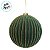 Bola de Natal - Flocada - Verde e Ouro - 15cm - 2 unidades - Cromus - Rizzo - Imagem 4