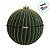 Bola de Natal - Flocada - Verde e Ouro - 15cm - 2 unidades - Cromus - Rizzo - Imagem 5