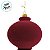 Enfeite para Pendurar de Natal - Pino Flocado Borgonha - 13x26x13cm - 1 unidade - Cromus - Rizzo - Imagem 3