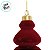 Enfeite para Pendurar de Natal - Pino Flocado Borgonha - 11x25x11cm - 1 unidade - Cromus - Rizzo - Imagem 4