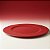 Sousplat Liso Vermelho - 33x2x33cm - 1 unidade - Cromus - Rizzo - Imagem 1