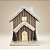 Casinha Decorativa de Natal com LED - Casa de Madeira Nevada - 17x22x13cm - 1 unidade - Cromus - Rizzo - Imagem 1