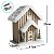 Casinha Decorativa de Natal com LED - Casa de Madeira Nevada - 17x22x13cm - 1 unidade - Cromus - Rizzo - Imagem 6