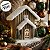 Casinha Decorativa de Natal com LED - Casa de Madeira Nevada - 17x22x13cm - 1 unidade - Cromus - Rizzo - Imagem 7