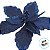 Poinsétia Decorativa - Azul Escuro - 22x29x22cm - 1 unidade - Cromus - Rizzo - Imagem 2