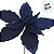 Poinsétia Decorativa - Azul Escuro - 22x29x22cm - 1 unidade - Cromus - Rizzo - Imagem 3