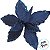 Poinsétia Decorativa - Azul Escuro - 22x29x22cm - 1 unidade - Cromus - Rizzo - Imagem 5