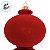 Enfeite para Pendurar de Natal - Pino Flocado Vermelho - 13x26x13cm - 1 unidade - Cromus - Rizzo - Imagem 3