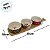 Petisqueira de Madeira Tábua com Cabo e 3 Bowls de Natal - 35x10x5cm - 4 unidades - Cromus - Rizzo - Imagem 8