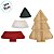 Petisqueira de Madeira Árvore de Natal com 3 Bowls Coloridos - 20x28x4cm - 4 unidades - Cromus - Rizzo - Imagem 5