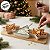 Petisqueira de Madeira com 3 Bowls de Natal - Estrelas e Árvore - 30x12x4cm - 4 unidades - Cromus - Rizzo - Imagem 2
