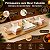 Petisqueira de Madeira com 3 Bowls de Natal - Estrelas e Árvore - 30x12x4cm - 4 unidades - Cromus - Rizzo - Imagem 3
