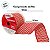 Fita Aramada Decorativa de Natal - Pied-De-Poule - Vermelho e Branco - 6,3x9,14cm - 1 unidade - Cromus - Rizzo - Imagem 3