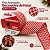 Fita Aramada Decorativa de Natal - Pied-De-Poule - Vermelho e Branco - 6,3x9,14cm - 1 unidade - Cromus - Rizzo - Imagem 5