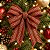 Fita Aramada Decorativa de Natal - Chevron - Bordô e Chá com Glitter - 6,3x9,14cm - 1 unidade - Cromus - Rizzo - Imagem 4