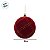 Bola de Natal - Veludo Borgonha e Ouro com Glitter - 10cm - 4 unidades - Cromus - Rizzo - Imagem 3