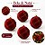 Bola de Natal - Veludo Borgonha e Ouro com Glitter - 10cm - 4 unidades - Cromus - Rizzo - Imagem 4