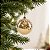 Bola de Natal - Açucarada Ouro - 8cm - 6 unidades - Cromus - Rizzo - Imagem 1