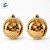 Bola de Natal - Açucarada Ouro - 12cm - 2 unidades - Cromus - Rizzo - Imagem 2