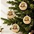 Bola de Natal - Açucarada Ouro - 10cm - 4 unidades - Cromus - Rizzo - Imagem 1