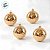 Bola de Natal - Açucarada Ouro - 10cm - 4 unidades - Cromus - Rizzo - Imagem 2