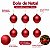 Bola de Natal - Vermelho Fosco - 8cm - 6 unidades - Cromus - Rizzo - Imagem 4