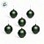 Bola de Natal - Verde Fosco - 8cm - 6 unidades - Cromus - Rizzo - Imagem 2