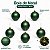 Bola de Natal - Verde Fosco - 8cm - 6 unidades - Cromus - Rizzo - Imagem 4