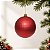 Bola de Natal - Vermelho Fosco - 10cm - 4 unidades - Cromus - Rizzo - Imagem 1