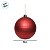 Bola de Natal - Vermelho Fosco - 10cm - 4 unidades - Cromus - Rizzo - Imagem 3