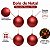 Bola de Natal - Vermelho Fosco - 10cm - 4 unidades - Cromus - Rizzo - Imagem 4