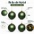 Bola de Natal - Verde Fosco - 10cm - 4 unidades - Cromus - Rizzo - Imagem 4